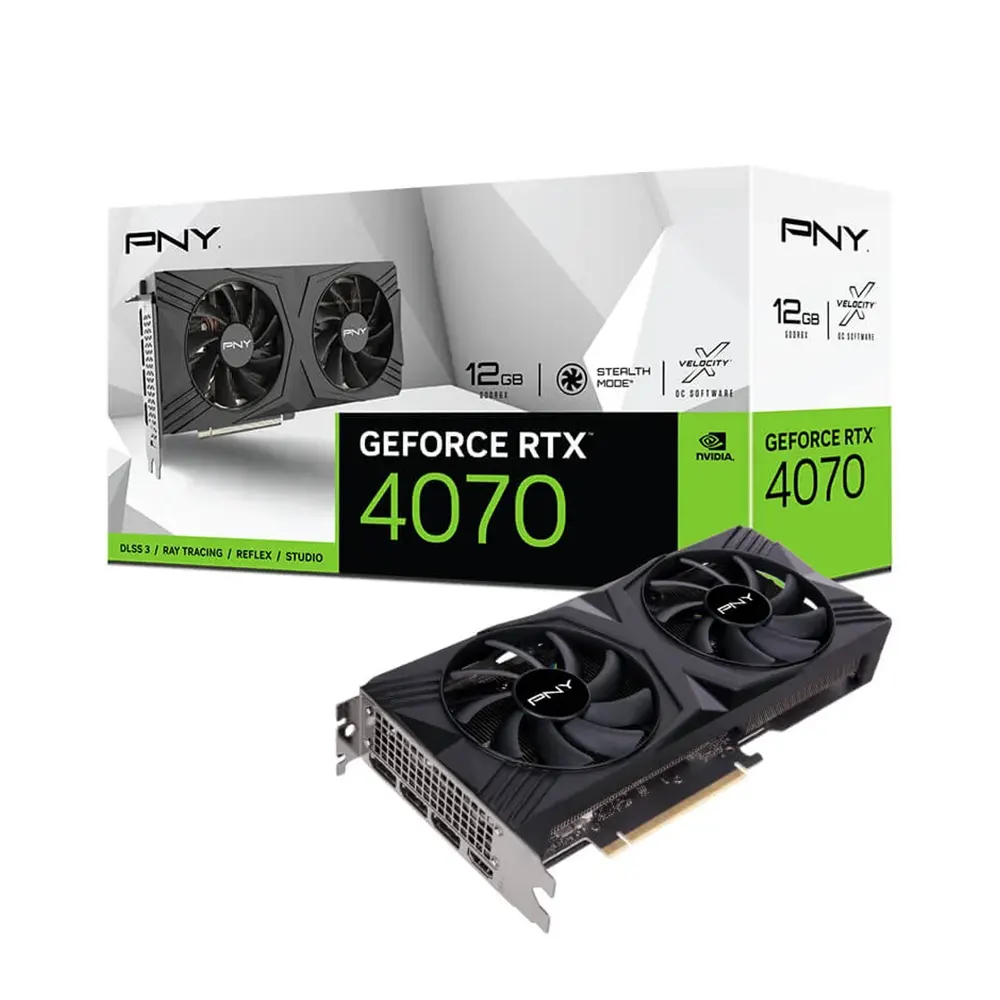 PNY GeForce RTX 4070 12GB GDDR6X VERTO Dual Fan Видео карта