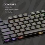 Canyon Cometstrike GK-55 Геймърска нископрофилна механична клавиатура с MX Red линейни суичове