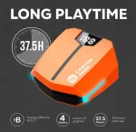 Canyon DoubleBee GTWS-2, Orange Геймърски слушалки тапи с микрофон