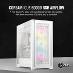 Corsair iCUE 5000D RGB Airflow White Компютърна кутия