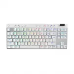 Logitech G Pro X TKL White Безжична геймърска механична клавиатура с GX Brown Tactile суичове