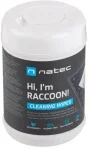 Natec Cleaning Wipes Raccoon - 100 бр. Почистващи кърпички