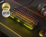 SteelSeries Apex Pro Mini UK Геймърска механична клавиатура със OmniPoint регулируеми суичове