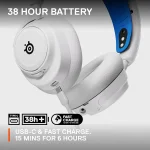 SteelSeries Arctis Nova 7P White Безжични геймърски слушалки с микрофон