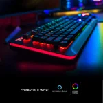Thermaltake Level 20 RGB Black Геймърска механична клавиатура с Cherry MX Blue суичове