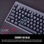 Thermaltake W1 Wireless Безжична геймърска механична клавиатура с Cherry MX Blue суичове