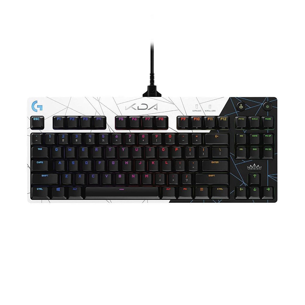 Logitech G Pro K/DA League of Legends Геймърска механична клавиатура с GX Brown Tactile суичове