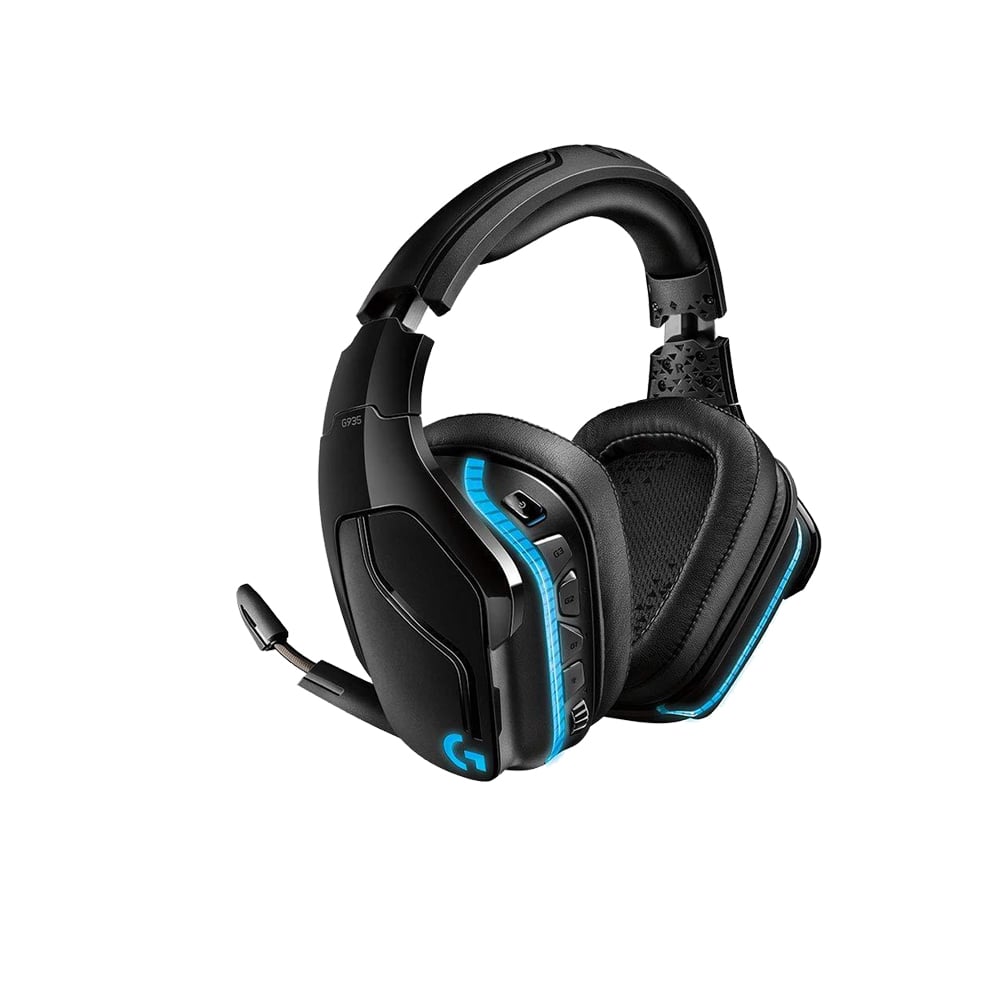 Logitech G935 7.1 Lightsync Безжични геймърски слушалки с микрофон