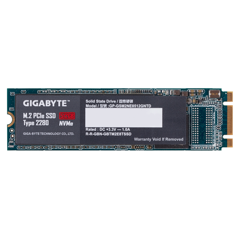 Gigabyte M.2 NVME PCIe SSD 512GB Gen3
