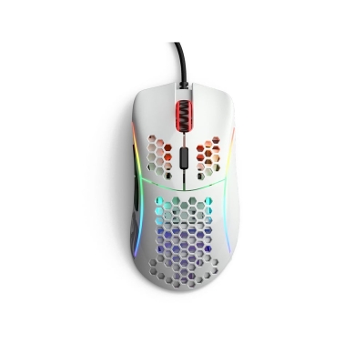 Glorious Model D Glossy White Ергономична геймърска оптична мишка