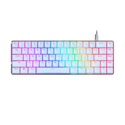 ASUS ROG Falchion Ace White 65% RGB Геймърска механична клавиатура с ROG NX Red суичове