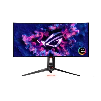 Asus ROG Swift PG34WCDM 34", OLED, 0.03 ms, 240 Hz, UWQHD (3440 x 1440), FreeSync Premium Pro, DisplayHDR 400, 800R Curved Извит геймърски монитор