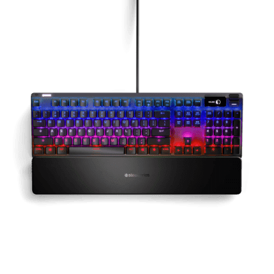 SteelSeries Apex Pro Геймърска механична клавиатура със OmniPoint регулируеми суичове