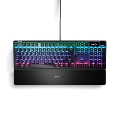 SteelSeries Apex Pro UK Layout Геймърска механична клавиатура със OmniPoint регулируеми суичове