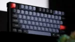 Keychron K8 Pro White QMK TKL RGB Hot-Swappable Aluminium Безжична геймърска механична клавиатура с Keychron K Pro Banana суичове
