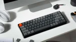 Keychron K6 65% Aluminum RGB Безжична геймърска механична клавиатура с Gateron G Pro Brown суичове