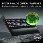 Razer Huntsman V2 Analog Геймърска клавиатура с Razer Analog оптични суичове