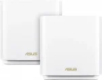 Asus ZenWifi XT8 AX6600, Tri-band, WiFi 6, 2-pack, AiMesh, White Меш система