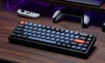 Keychron K6 Pro 65% Aluminum Hot-Swappable RGB Безжична геймърска механична клавиатура с Keychron K Pro Blue суичове