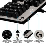 Logitech G413 Silver Геймърска механична клавиатура с Romer-G суичове