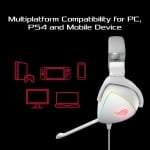 ASUS ROG Delta White RGB ESS Quad-DAC Геймърски слушалки с микрофон