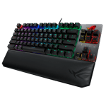 ASUS ROG Strix Scope TKL Deluxe RGB Геймърска механична клавиатура с Cherry MX Red суичове