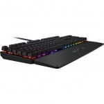 ASUS TUF Gaming K3 Геймърска механична клавиатура с линейни червени суичове