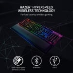 Razer BlackWidow V3 Pro Безжична Геймърска механична клавиатура с Razer Green суичове