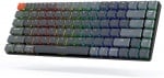 Keychron K3 V2 Ultra-Slim Compact RGB Геймърска механична клавиатура с Gateron Low Profile Brown суичове