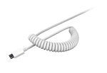 Razer PBT Keycap + Coiled Cable Upgrade Set White Комплект капачки и кабел за механични клавиатури