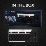 Logitech G Pro K/DA League of Legends Геймърска механична клавиатура с GX Brown Tactile суичове