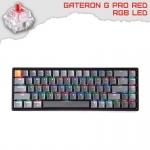 Keychron K6 Hot-Swappable 65% RGB Геймърска механична клавиатура с Gateron G Pro Red суичове