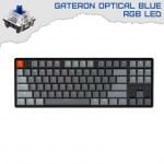 Keychron K8 Aluminum Hot-Swappable TKL RGB Геймърска механична клавиатура с Gateron Optical Brown суичове