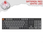 Keychron K10 Full Size White LED Геймърска механична клавиатура с Gateron Blue суичове