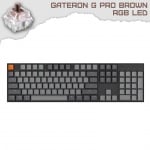 Keychron K10 Full Size Hot-Swappable RGB Геймърска механична клавиатура с Gateron G Pro Red суичове