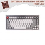 Keychron Q1 Navy Blue QMK TKL 75% RGB Геймърска механична клавиатура с Gateron Phantom Brown суичове
