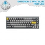 Keychron Q2 Navy Blue QMK Knob 65% RGB Геймърска механична клавиатура с Gateron G Pro Blue суичове