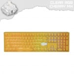 Ducky One 3 Yellow Full Size Геймърска механична клавиатура с Cherry MX Clear суичове