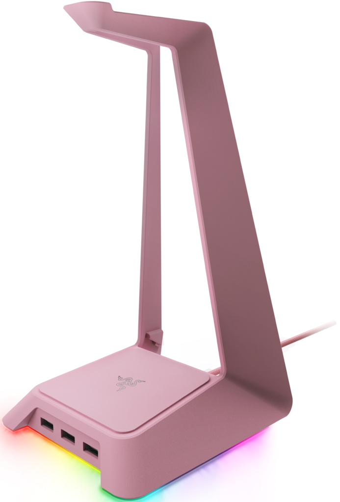 Razer Base Station Chroma Quartz Стойка за слушалки и USB хъб с подсветка