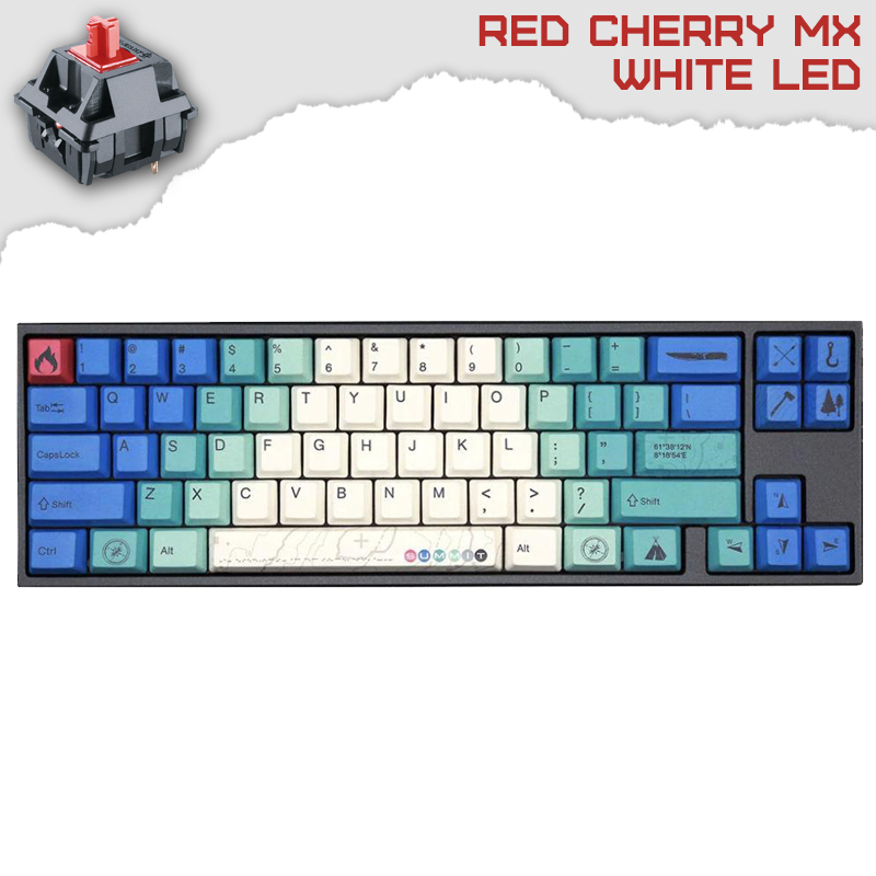 Ducky x Varmilo MIYA Pro Summit V2 65% Геймърска механична клавиатура с Cherry MX Red суичове