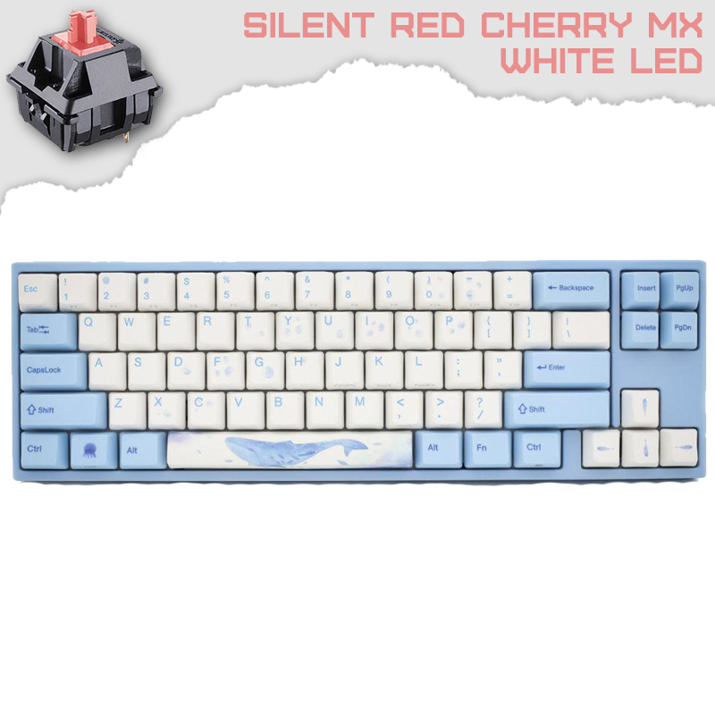 Ducky x Varmilo MIYA Pro Sea Melody V2 65% Cherry MX Silent Red суичове