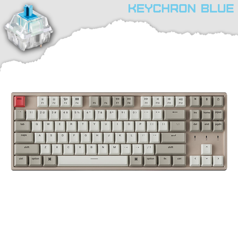 Keychron K8 Aluminum Hot-Swappable TKL  Keychron Blue суичове