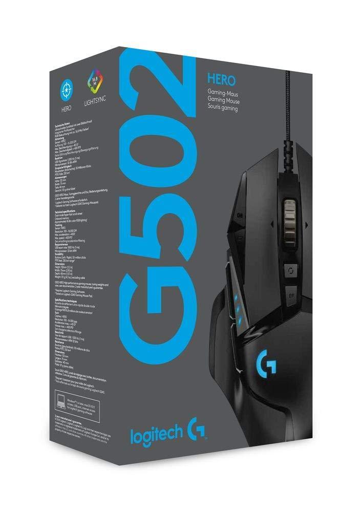 Logitech G502 Hero RGB Геймърска оптична мишка