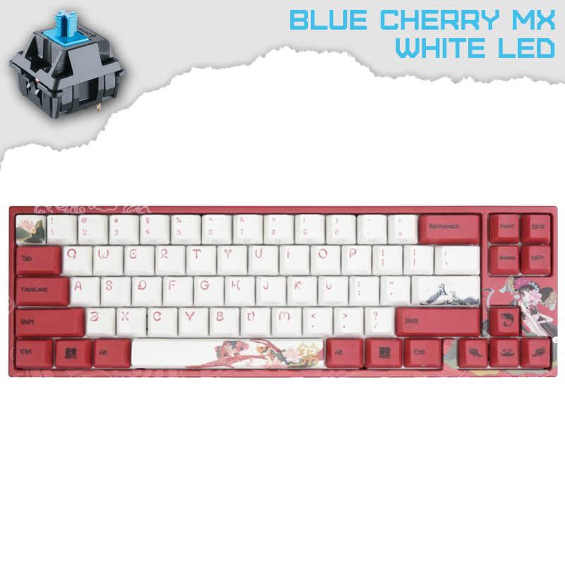 Ducky x Varmilo MIYA Pro Koi 65% Геймърска механична клавиатура с Cherry MX Blue суичове
