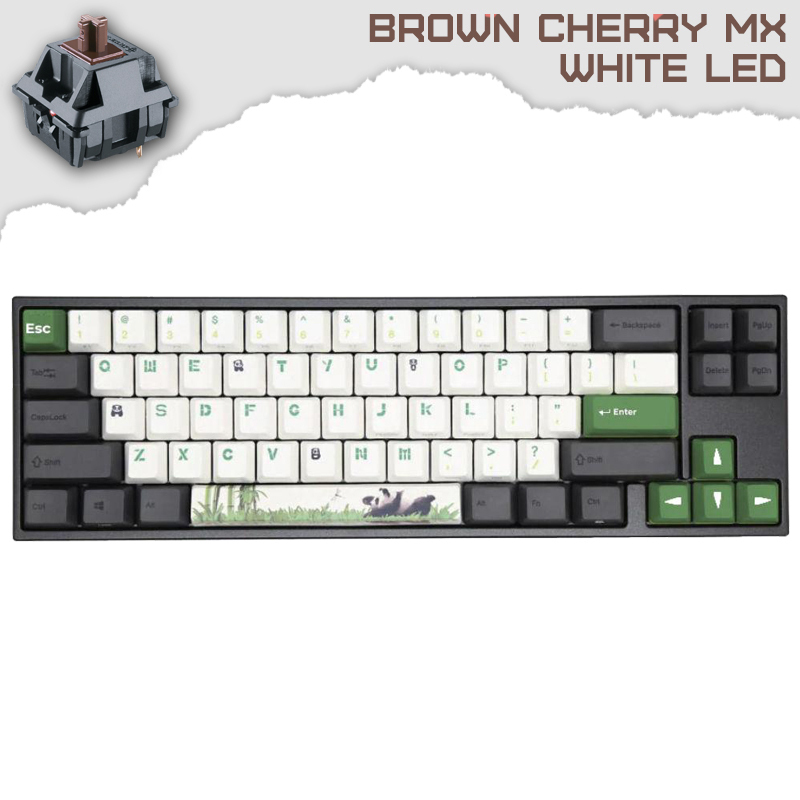Ducky x Varmilo MIYA Pro Panda V2 65% Геймърска механична клавиатура с Cherry MX Brown суичове